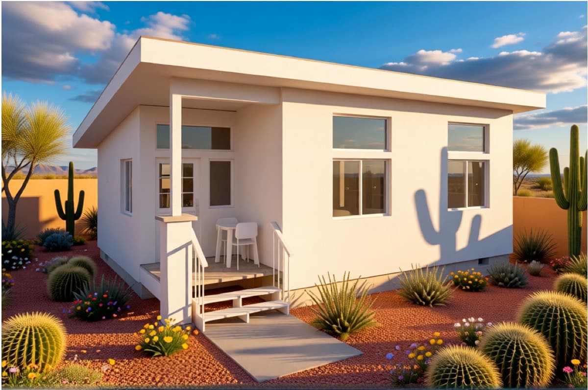 1-Bed — Mirrored Horizon Line ADU exterior